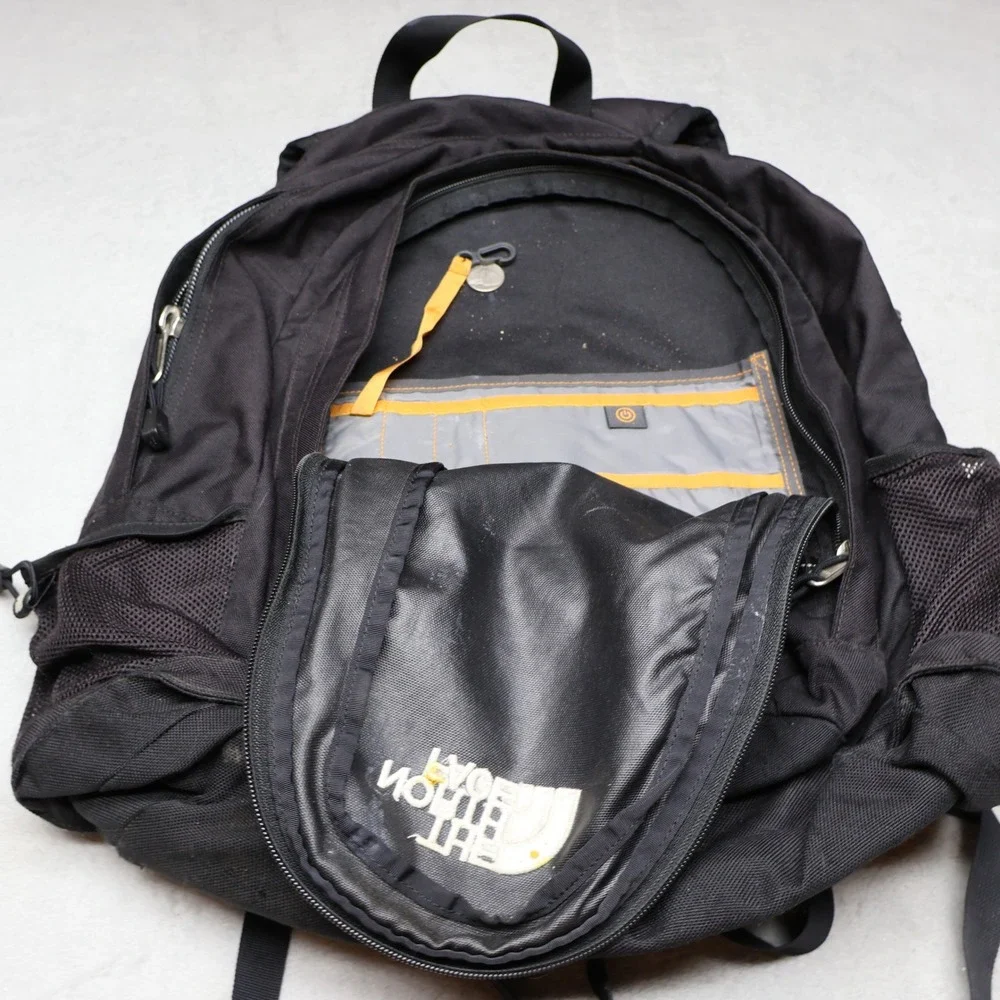 North Face Jester Backpack Mens OS Black Bungee Travel Daypack Outdoor Hiking